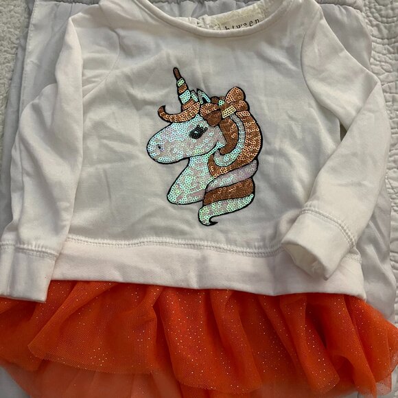 Btween Girls Unicorn Glitter Tutu Dress - Picture 1 of 4